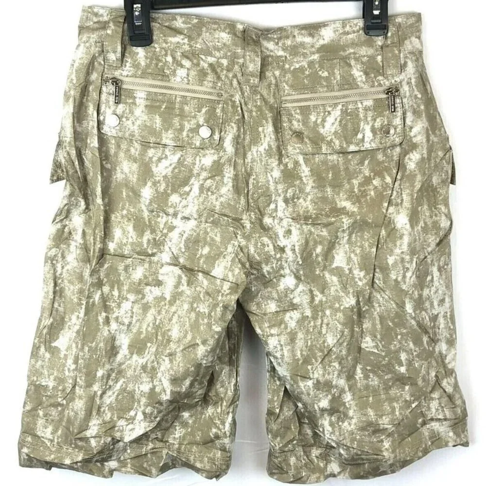 Michael Kors Women’s Beige Bermuda Shorts, Pockets, Size 8